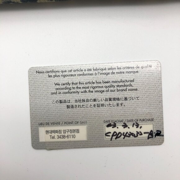 Christian Dior Monogram Wallet Blue Oblique Canvas Bifold Zip Rectangle - Picture 14 of 16